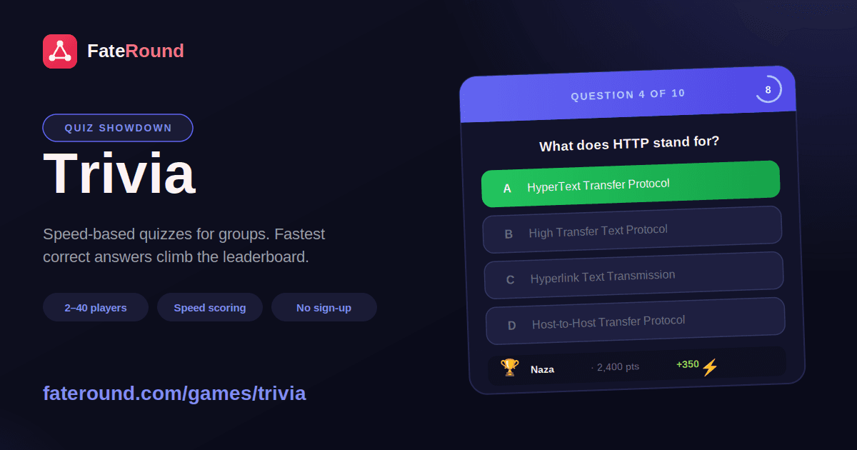 Trivia screenshot